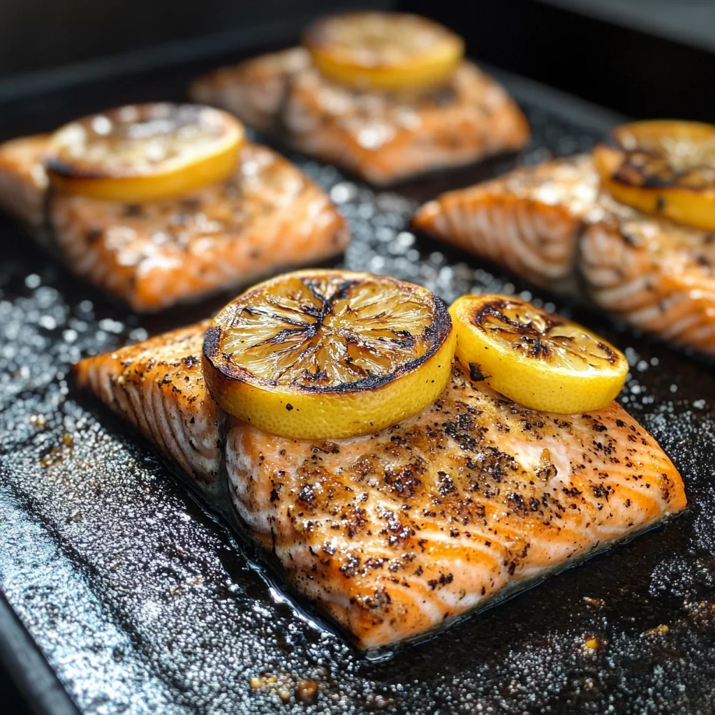 Easy Salmon on the Blackstone Griddle