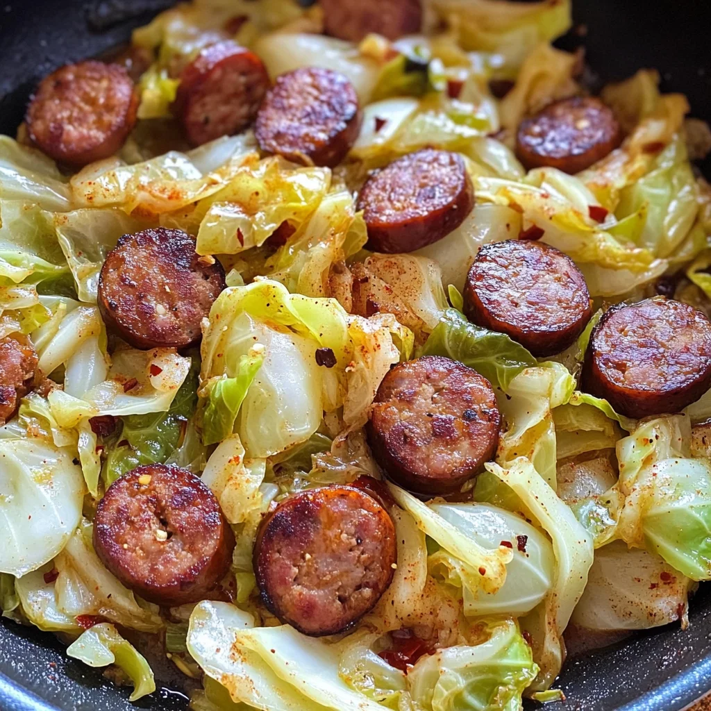 Easy Sausage & Cabbage Skillet (Keto & Low Carb)