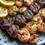 Garlic Butter Surf and Turf Kabobs