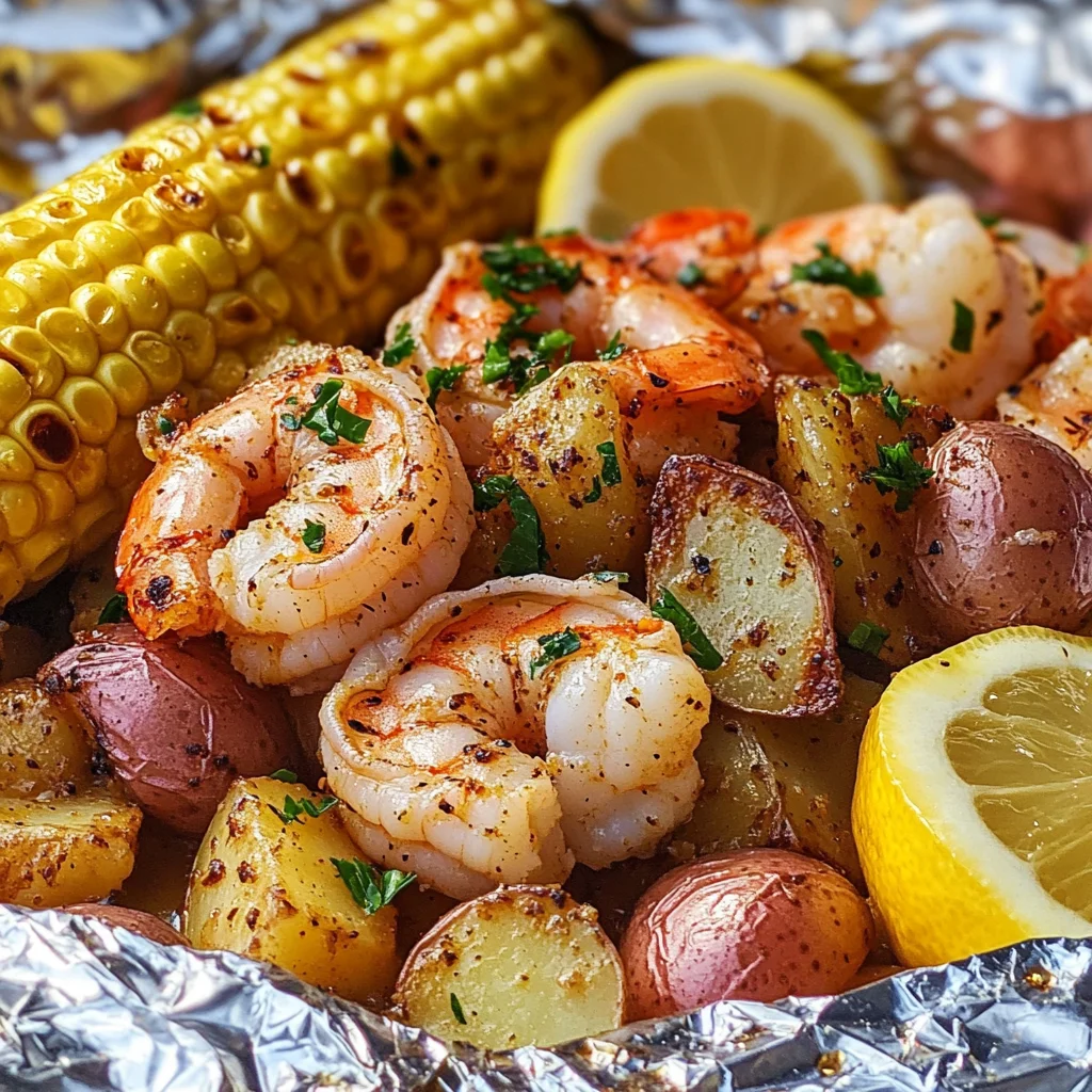 Grilled Shrimp Foil Packs