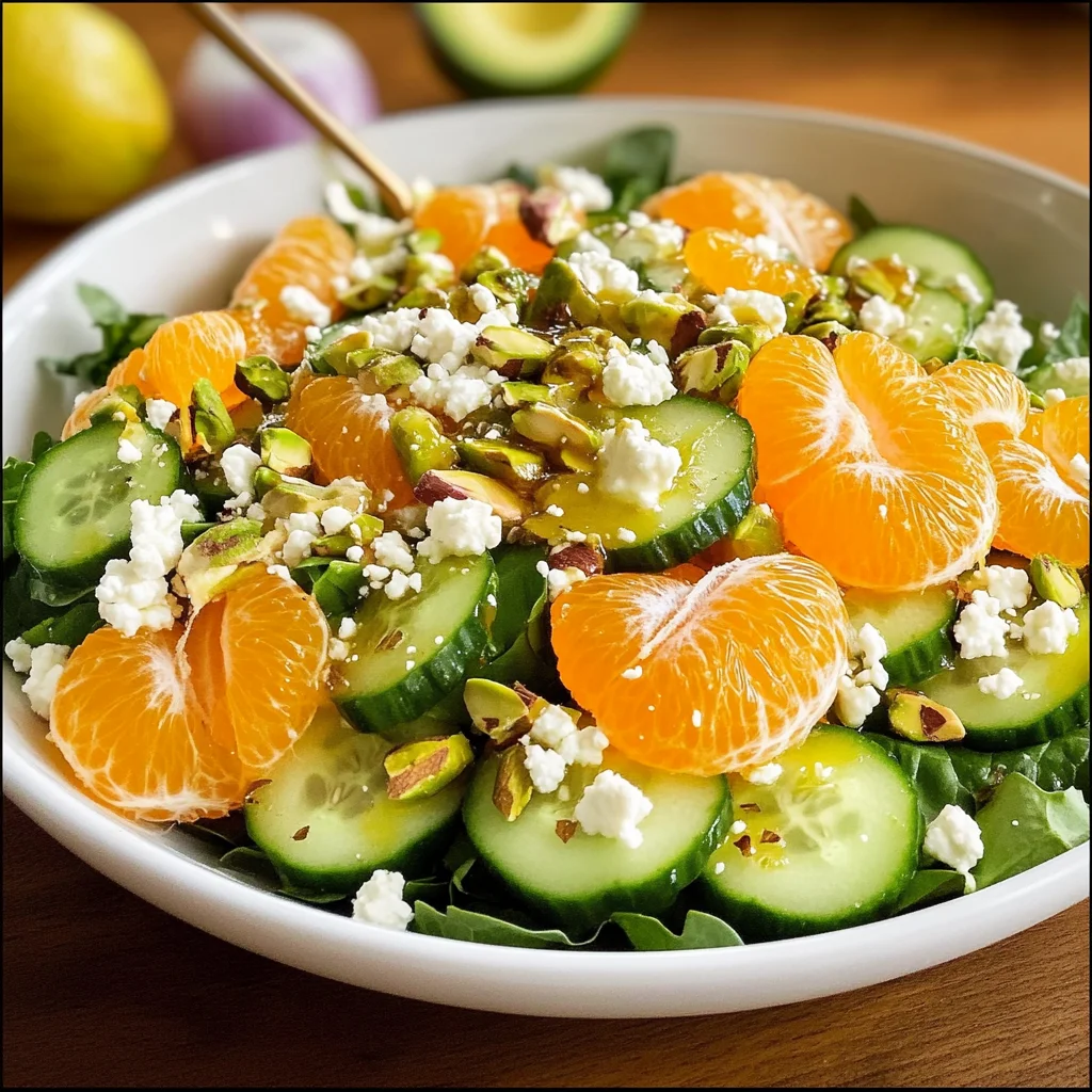 Irish Flag Clementine Cucumber Salad