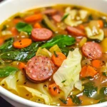 Keto Kielbasa and Vegetable Soup
