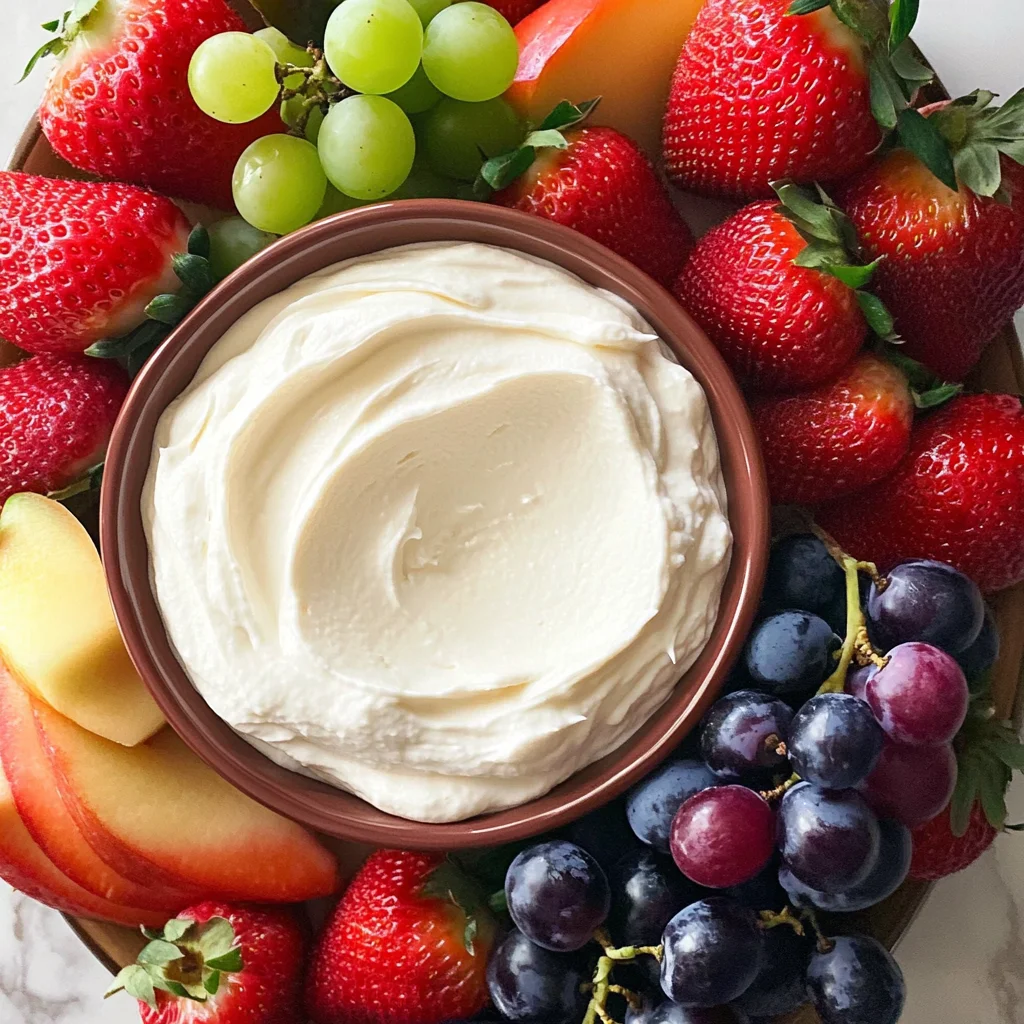 Marshmallow Cream Cheese Fruit Dip Recipe
