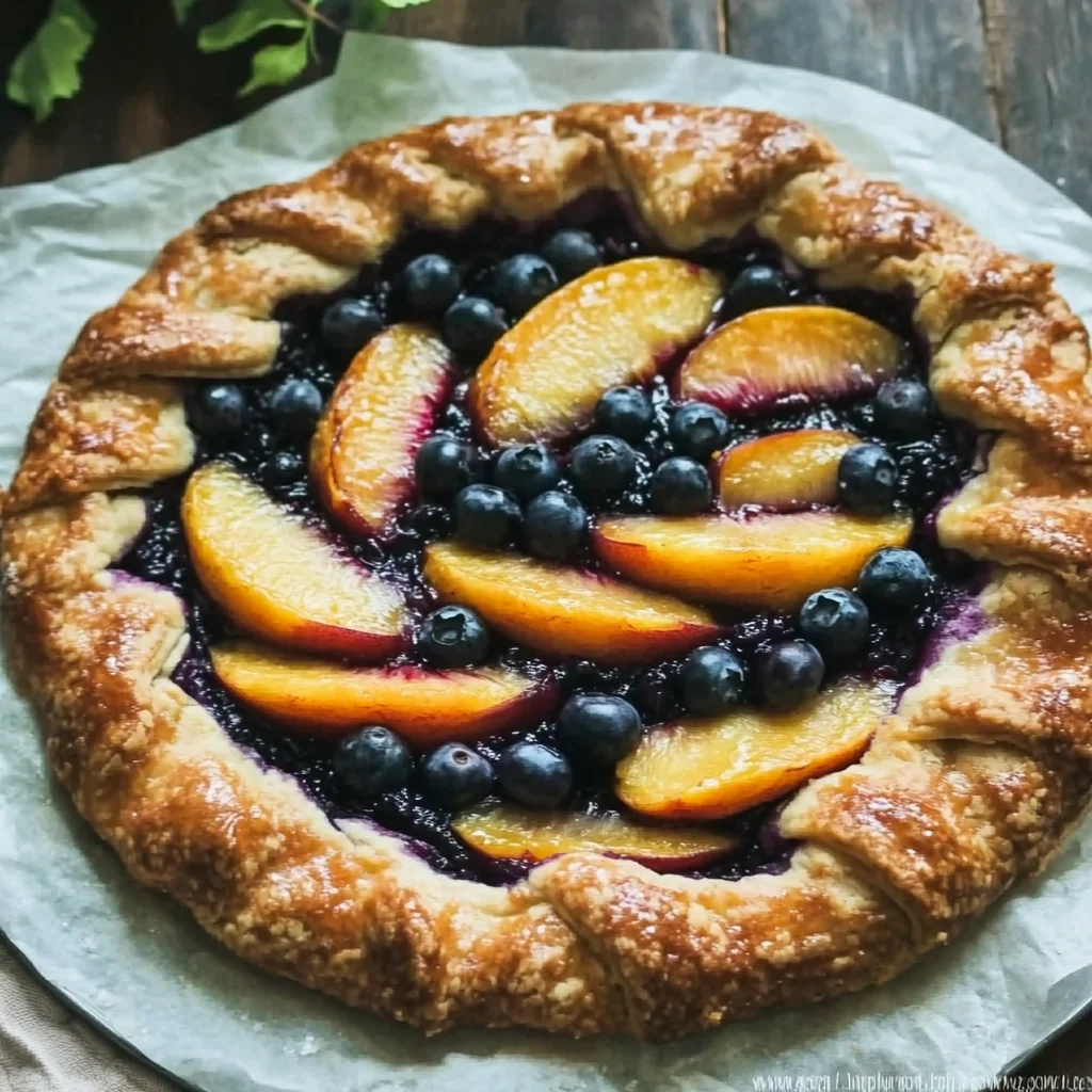 Peach Blueberry Galette