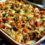 Savory Cabbage Beef Bake