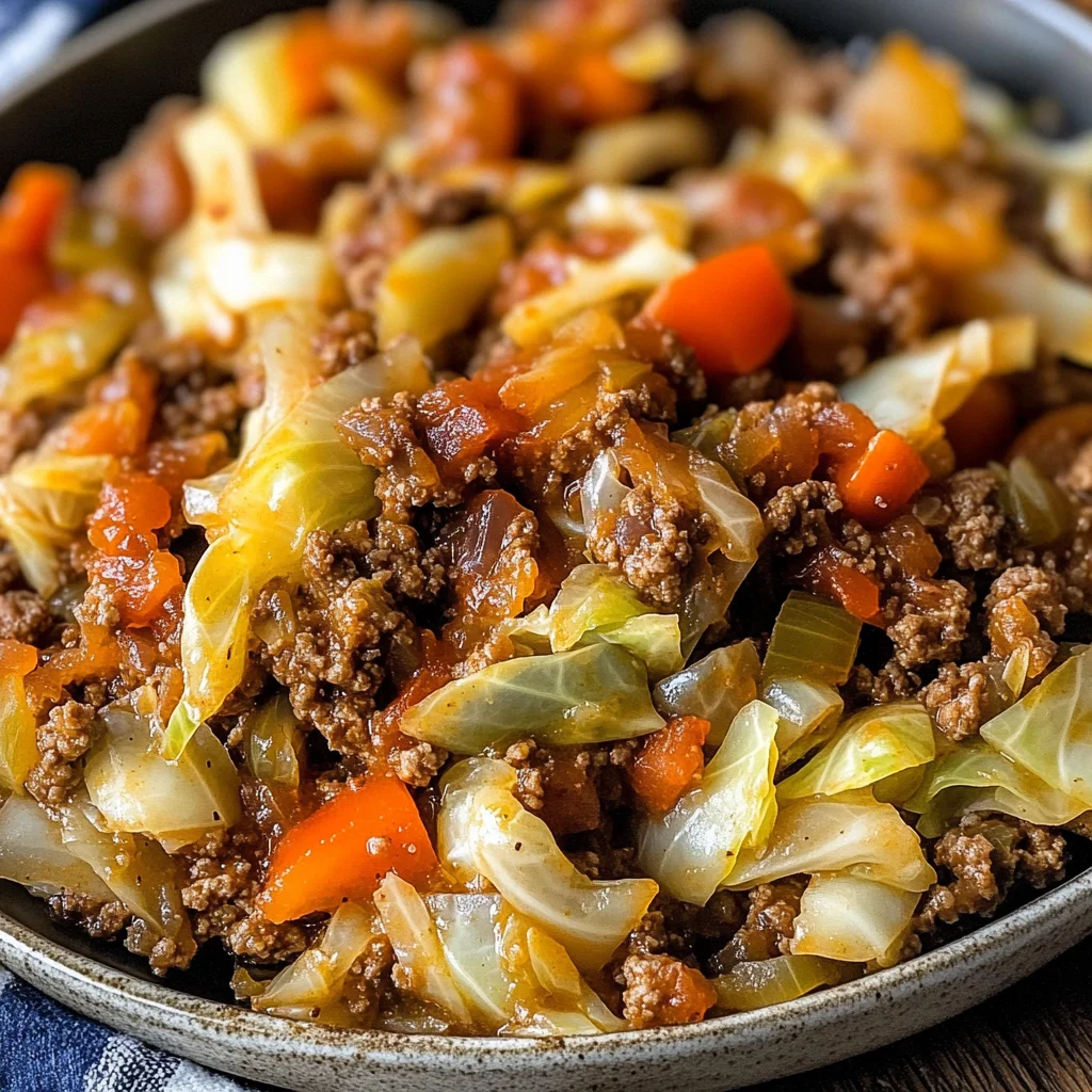 Savory Irish Ground Beef and Cabbage in 30 Minutes