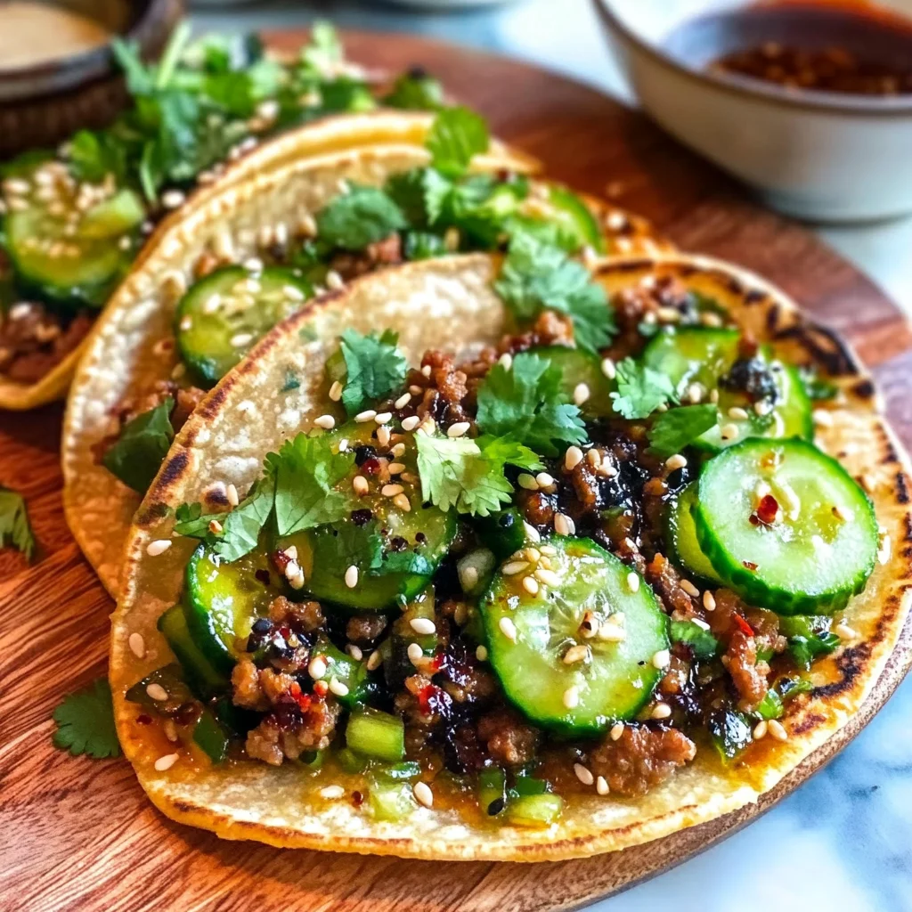 Speedy Smash Dumpling Tacos