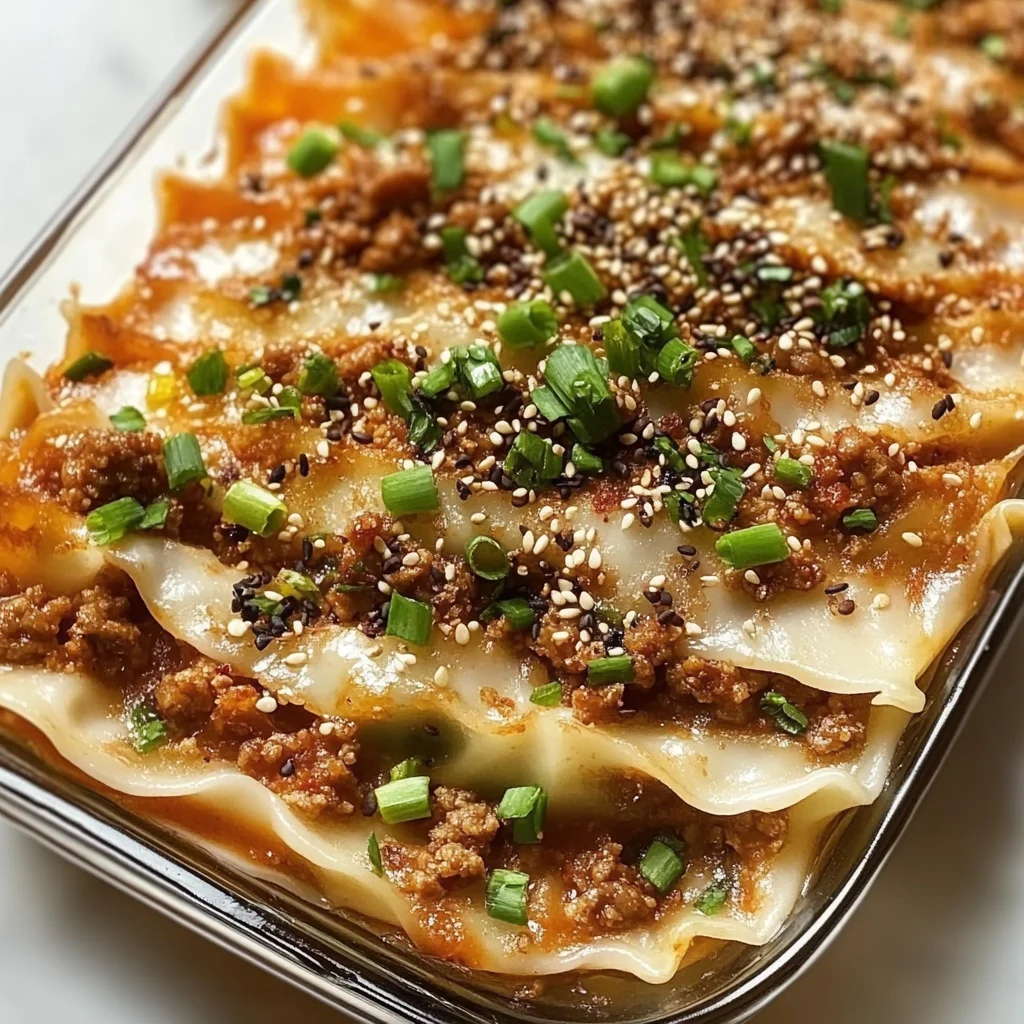 Viral Dumpling Lasagna Recipe