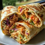 BBQ Chicken Coleslaw Wraps