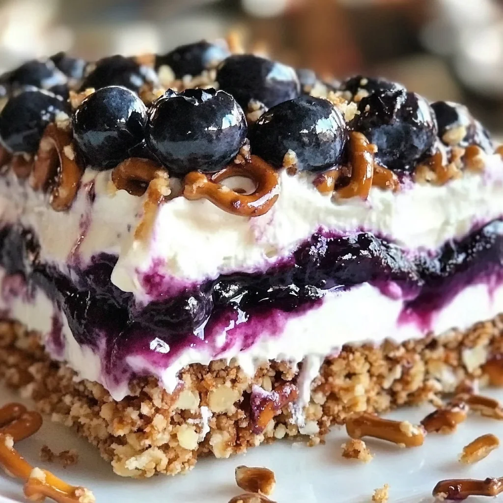 Blueberry Pretzel Salad – The Best No-Bake Summer Dessert (2025)