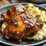 Chipotle Honey Chicken Thighs With Smoked Gouda Mashed Potatoes
