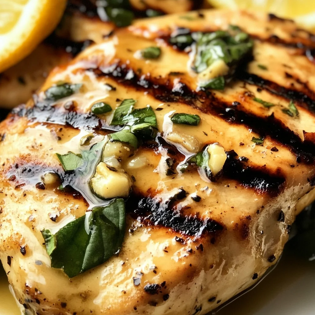 Honey Citrus Grilled Chicken with Basil Butter