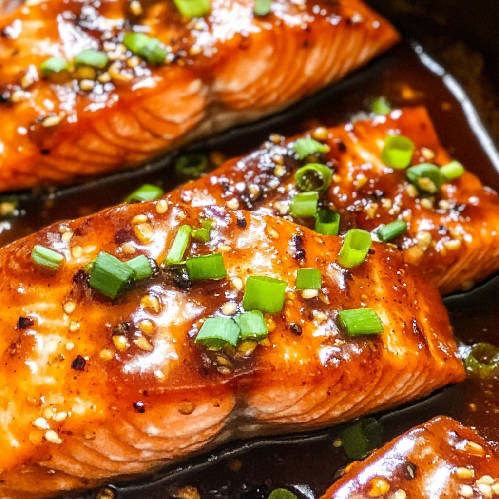 Honey Garlic Glazed Salmon