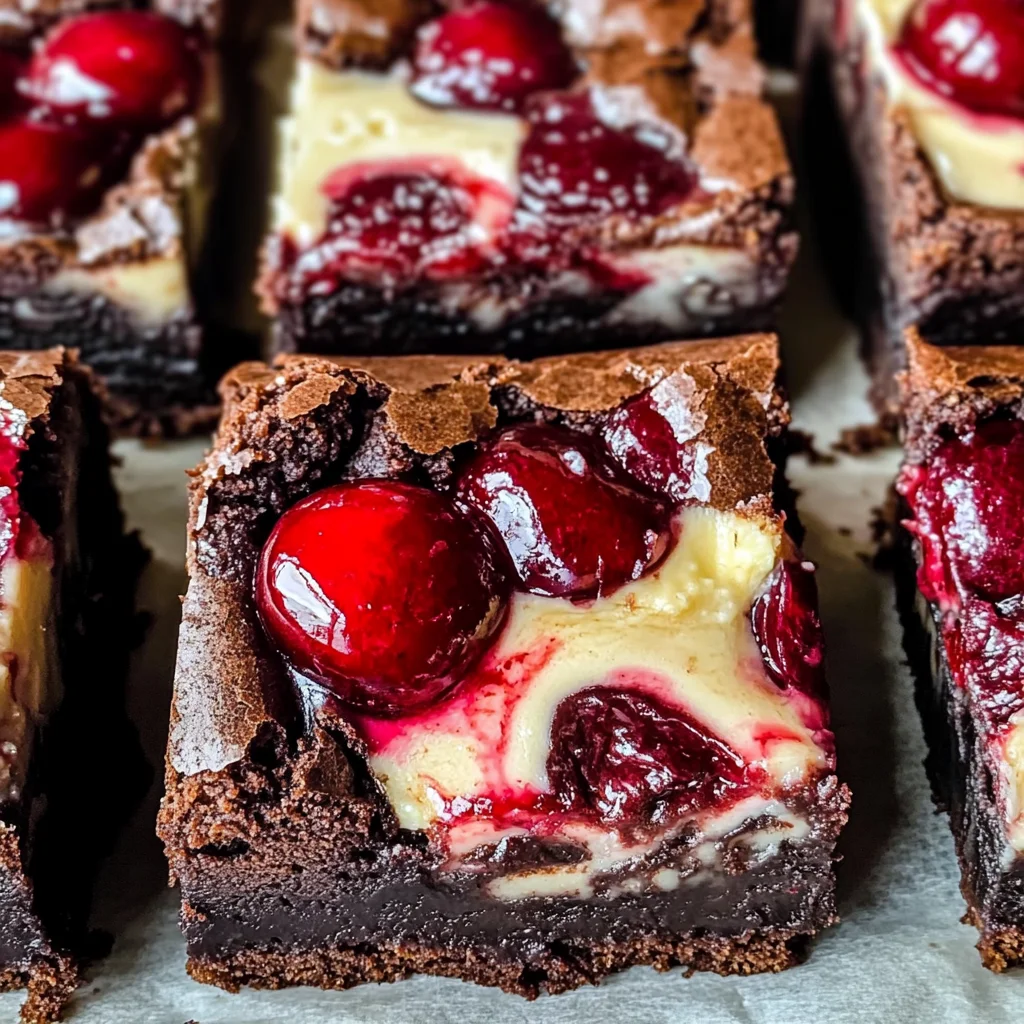 OMG! Heavenly Cherry Cheesecake Swirl Brownie