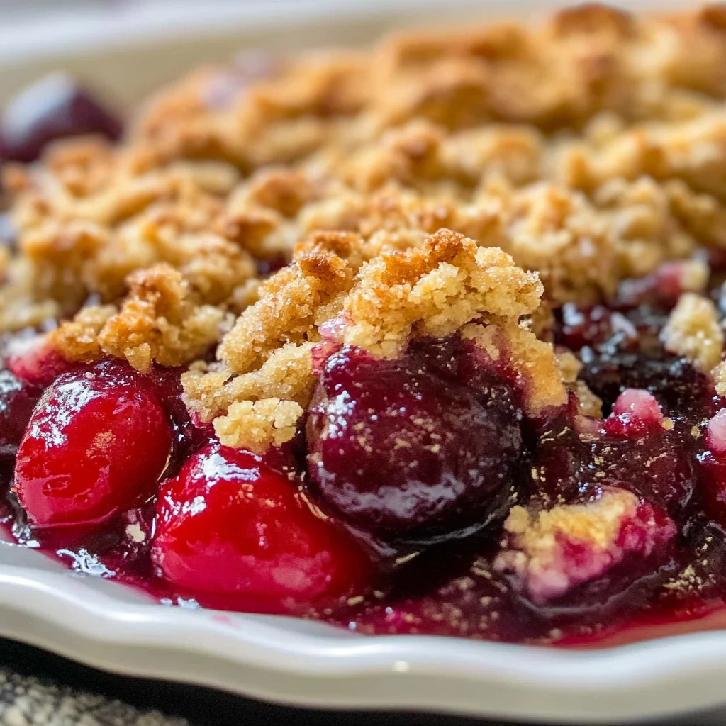 Old Fashioned Cherry Crisp