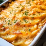 Three Cheese Scalloped Potatoes