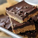 5-Ingredient Peanut Butter Chocolate Bars No-Bake Recipe finished dish