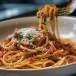 Authentic Amatriciana Recipe for Italian Flavor finished dish