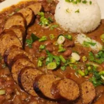 Authentic Louisiana Red Beans and Rice Recipe finished dish