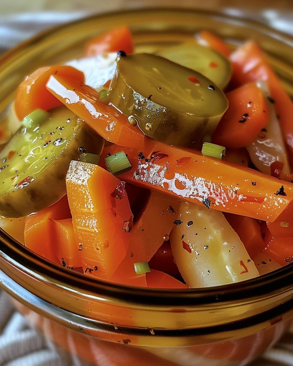Authentic Mexican Pickled Carrots Recipe: Tangy Delight finished dish