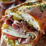 Authentic New Orleans Classic Muffaletta Sandwich Recipe finished dish