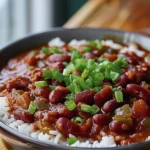 Authentic New Orleans-Style Red Beans and Rice Recipe finished dish
