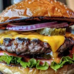 Bobby Flay's Perfect Burger Recipe for the Ultimate Grill finished dish