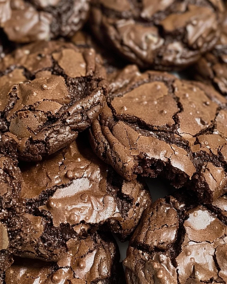 Brownie Cookies - A Perfect Blend of Crispy and Fudgy finished dish