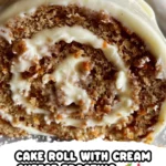 Carrot Cake Roll with Cream Cheese Frosting Recipe finished dish