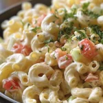 Classic American Macaroni Salad Recipe You’ll Love finished dish