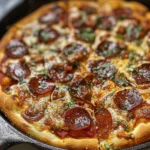 Craft Perfect CAST IRON SKILLET PIZZA at Home finished dish