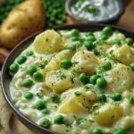 Creamed Peas and Potatoes: A Classic Comfort Dish finished dish