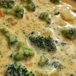 Creamy Broccoli Cheese Soup for the Crock Pot Recipe finished dish