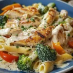 Creamy Chicken Primavera Recipe for a Family Meal finished dish