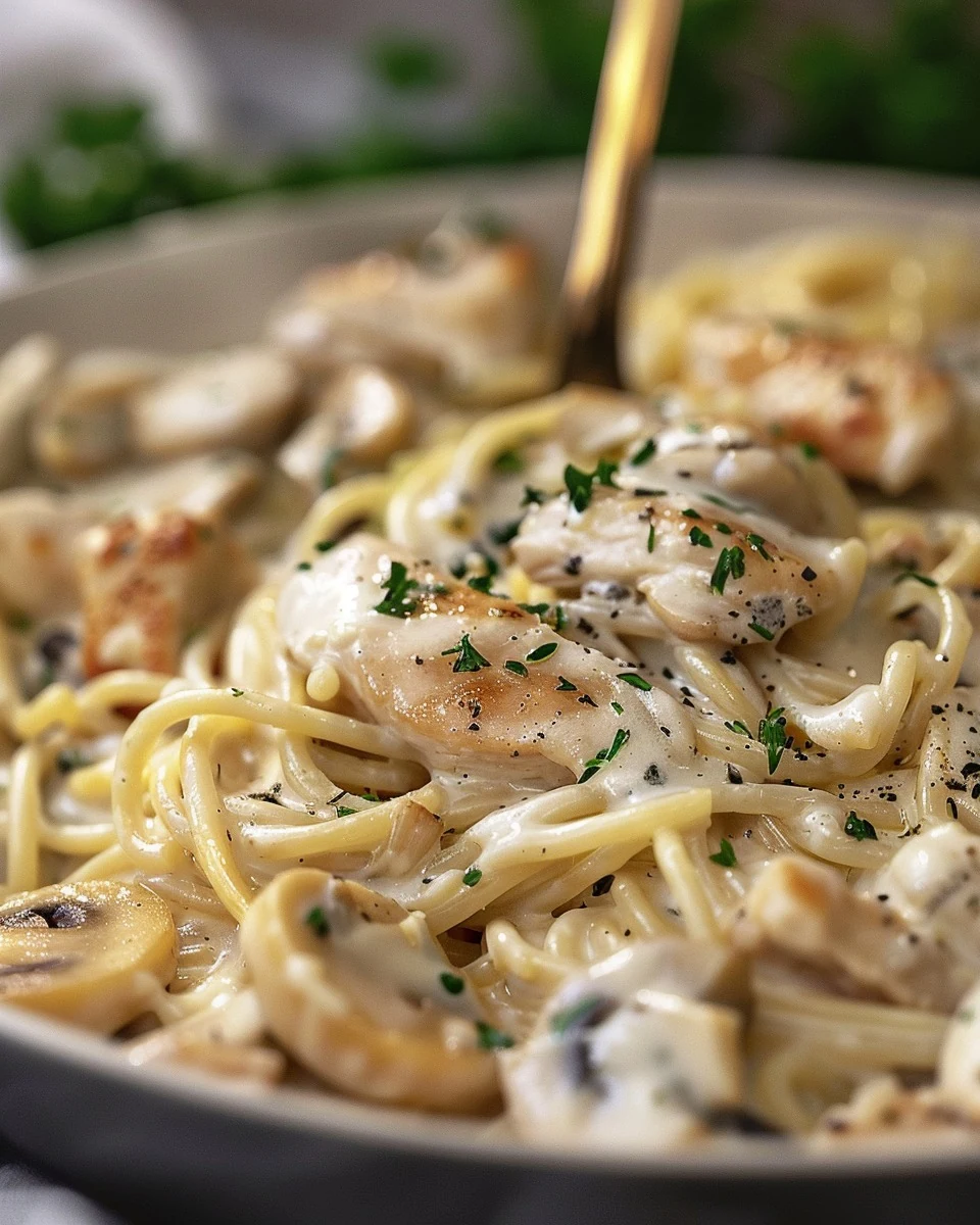 Creamy Chicken Tetrazzini Recipe You’ll Love finished dish