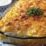 Creamy Corn Casserole Delight: A Comforting Dish finished dish