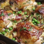 Creamy French Chicken Risoni Tray Bake - A Comforting Delight finished dish