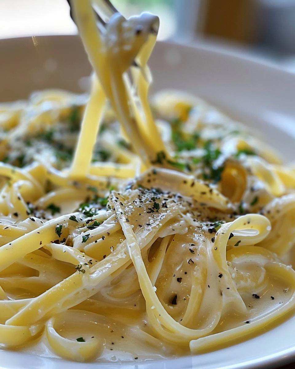 Creamy Garlic Pasta: A Simple and Delicious Recipe finished dish