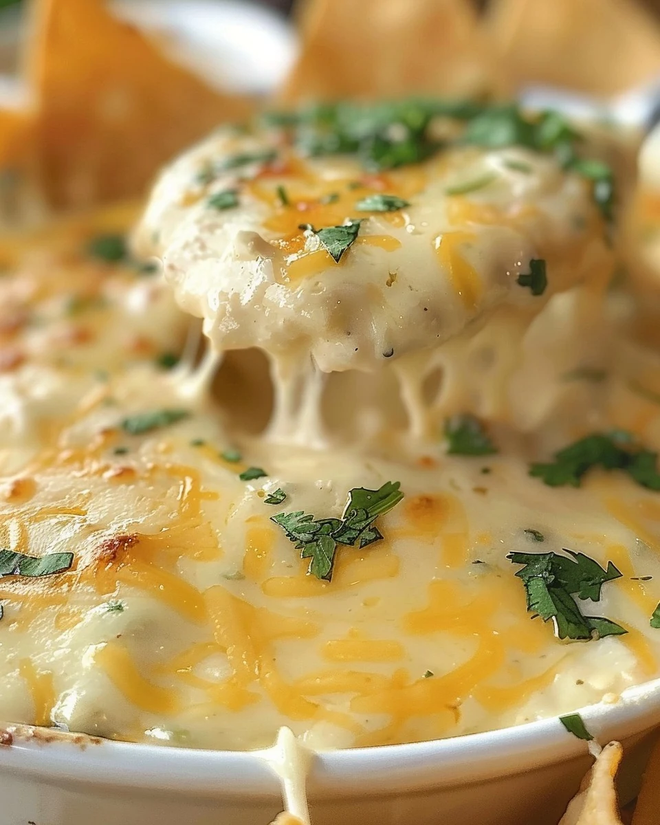 Creamy Mexican Restaurant Cheese Dip Recipe finished dish