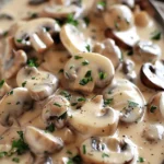 Creamy Mushroom Sauce Recipe You’ll Love finished dish