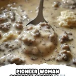 Creamy Pioneer Woman Sausage Gravy Recipe finished dish