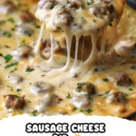 Creamy Sausage Cheese Dip for Your Next Gathering finished dish