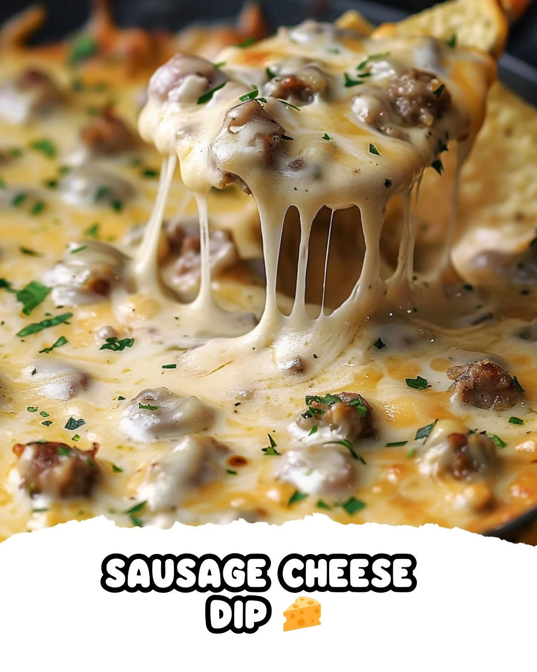 Creamy Sausage Cheese Dip for Your Next Gathering finished dish