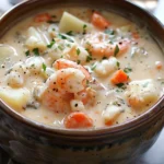 Creamy Seafood Chowder: A Comforting Ocean-Inspired Delight finished dish