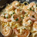 Creamy Shrimp Alfredo Pasta Recipe You'll Love finished dish