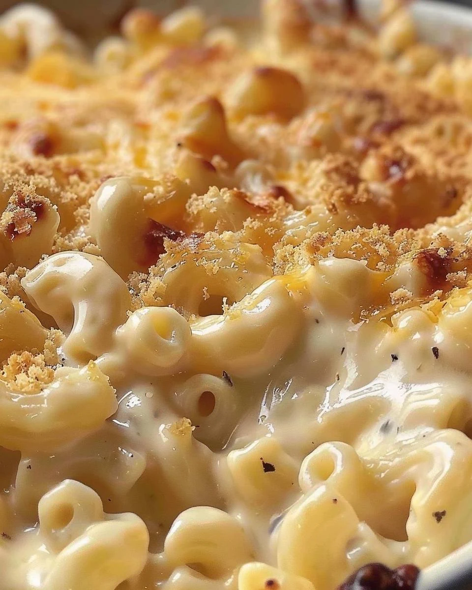 Creamy Southern Baked Mac and Cheese Recipe finished dish