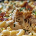Creamy Tuscan Chicken Mac and Cheese Recipe finished dish