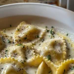 Creamy Tuscan Garlic Ravioli Recipe You’ll Love finished dish