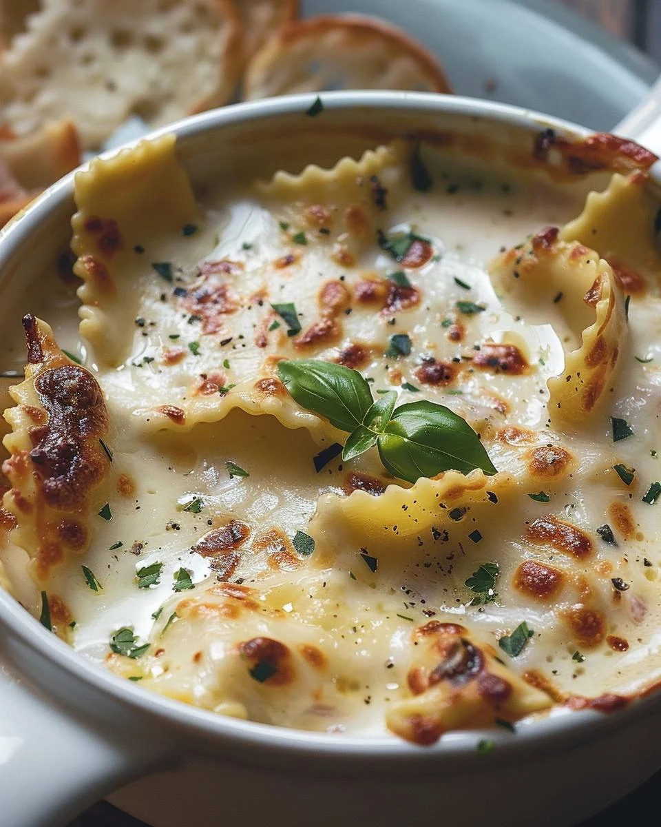 Creamy White Lasagna Soup Recipe You’ll Love finished dish