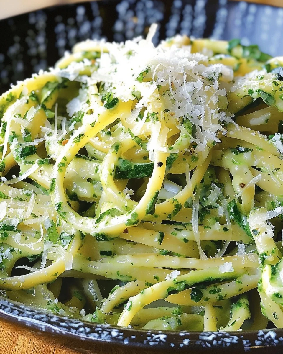 Creamy Zucchini Sauce Pasta Recipe You’ll Love finished dish